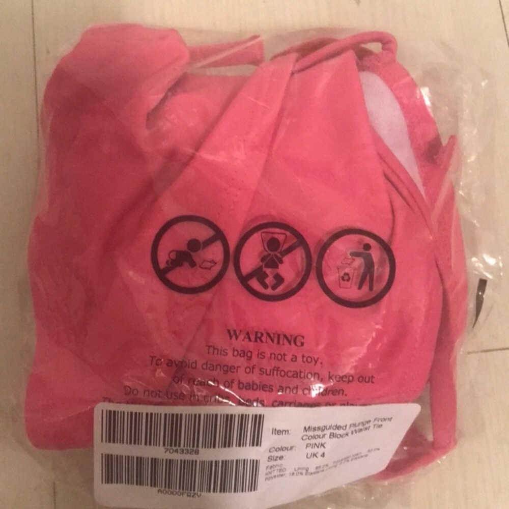 NWT Asos Sexy one Piece monokini swimsuit printed - Picture 3 of 4